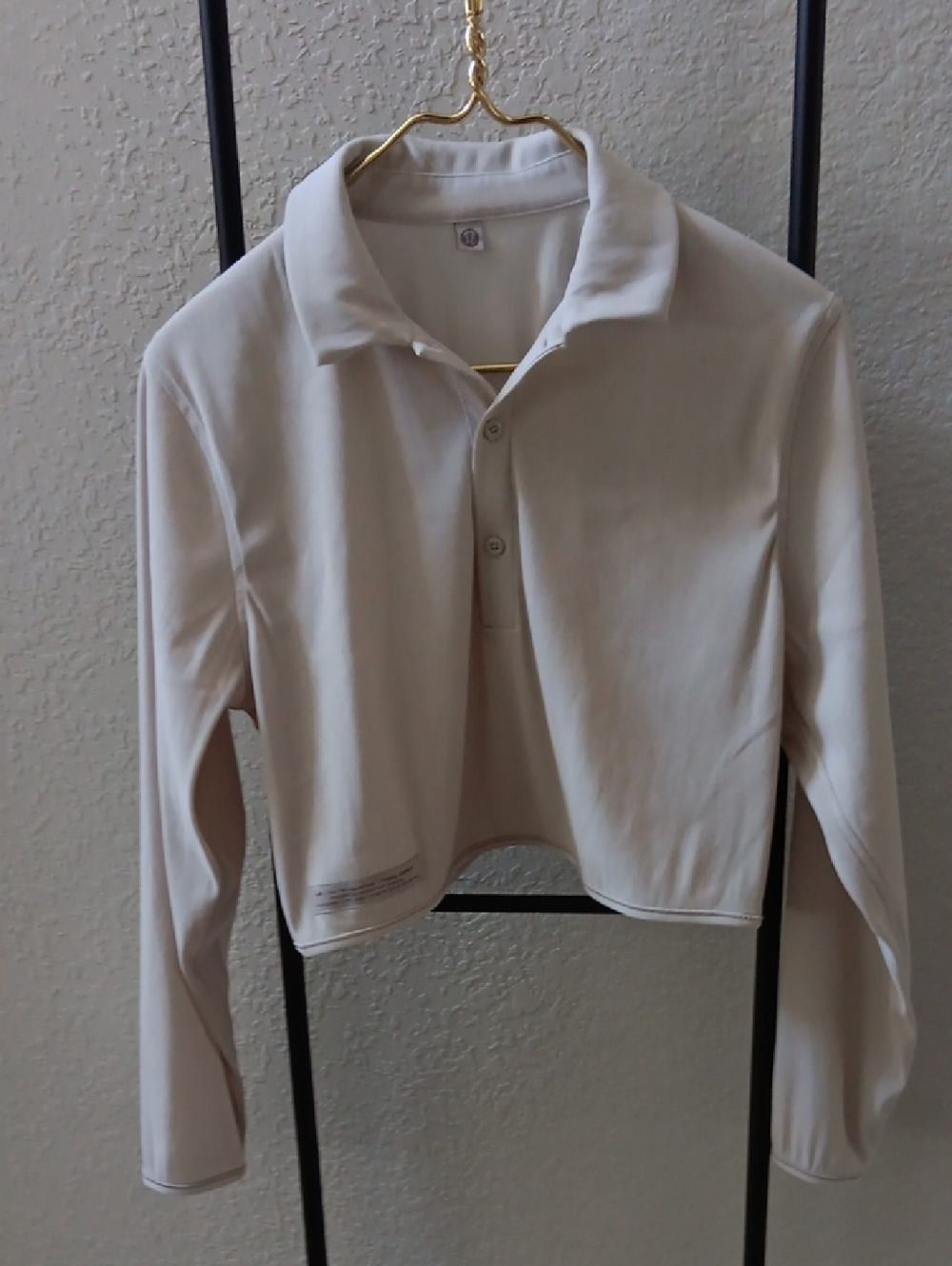 LULULEMON..LAB CUPRO CROP POLO.."TERRA COSMOS"
